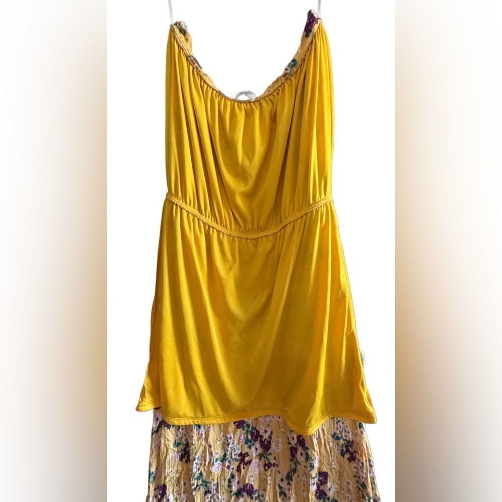 Peach Love California Off shoulder dress with attached long sleeves Size L - Picture 13 of 16